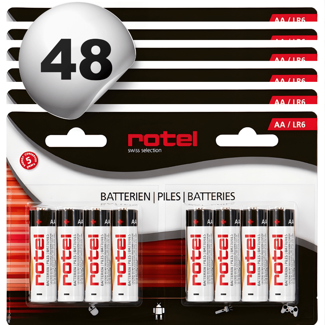 48 Stück ROTEL Alkaline Batterien AA LR6 - kitchen - more.ch
