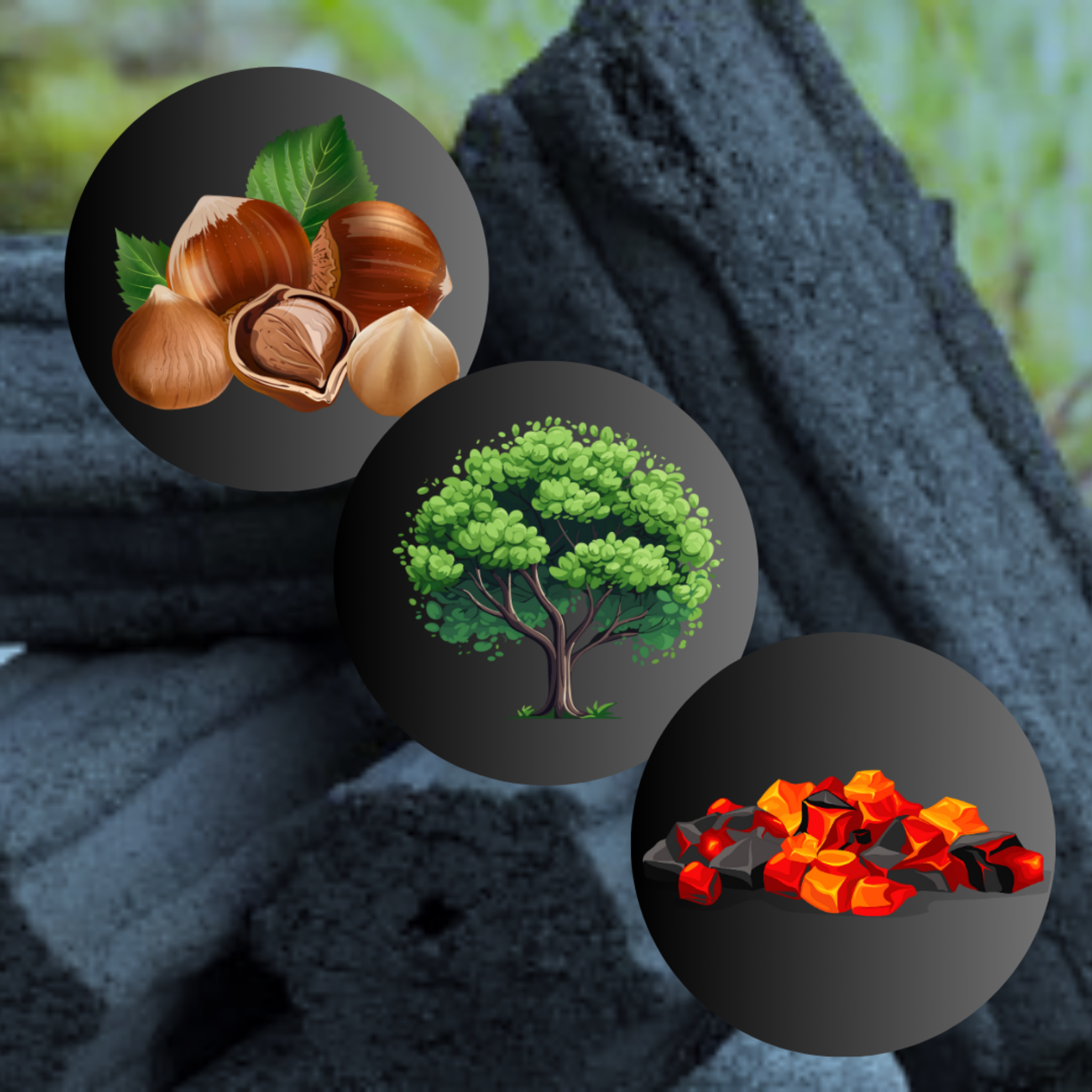 HazelFlame Grillbriketts von Sommerliving - Die HazelFlame Hexagon Grillbriketts liefern bereits nach 20 Minuten spürbar mehr Hitze. Siegarantieren eine gleichbleibend hohe Leistung über den gesamten Grillvorgang und haltennach 100 Minuten noch bis zu 35% höhere Temperaturen