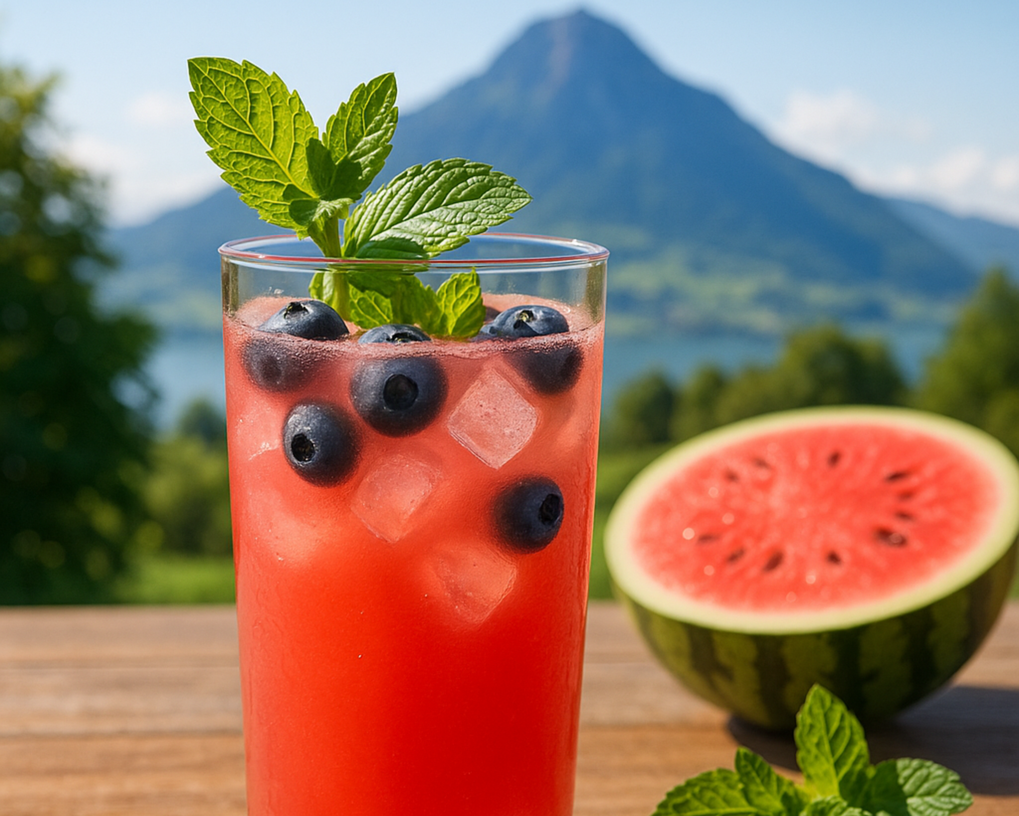 Hurom-Rezept-Oberarther Sonnengruss - Melonen mit Minze