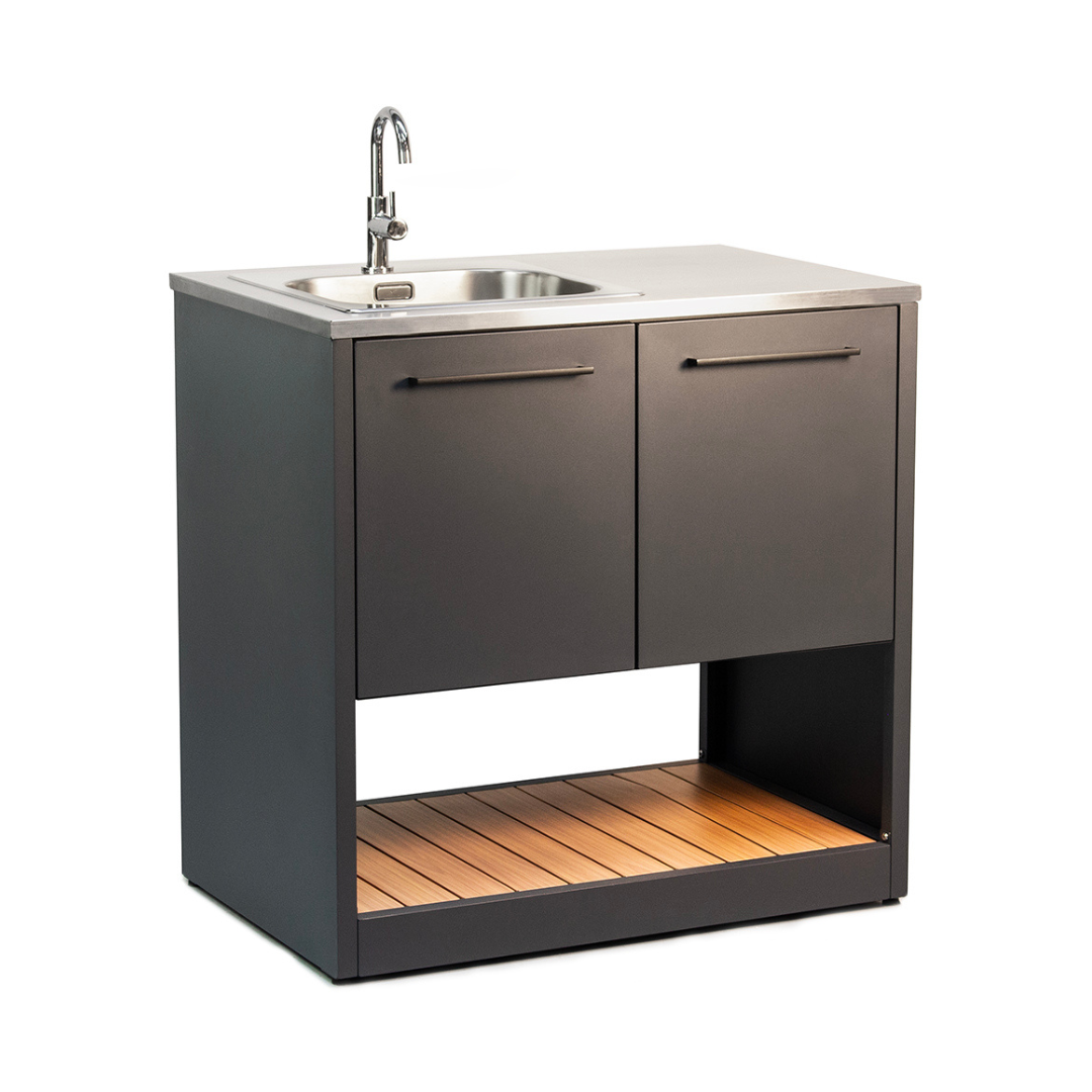 Outdoor Küche Modul Spülbecken mit Edelstahl-Arbeitsplatte