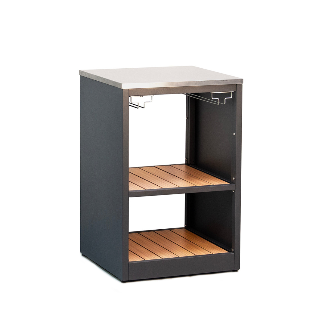 Outdoor Küche Eckmodul mit Edelstahl-Arbeitsplatte