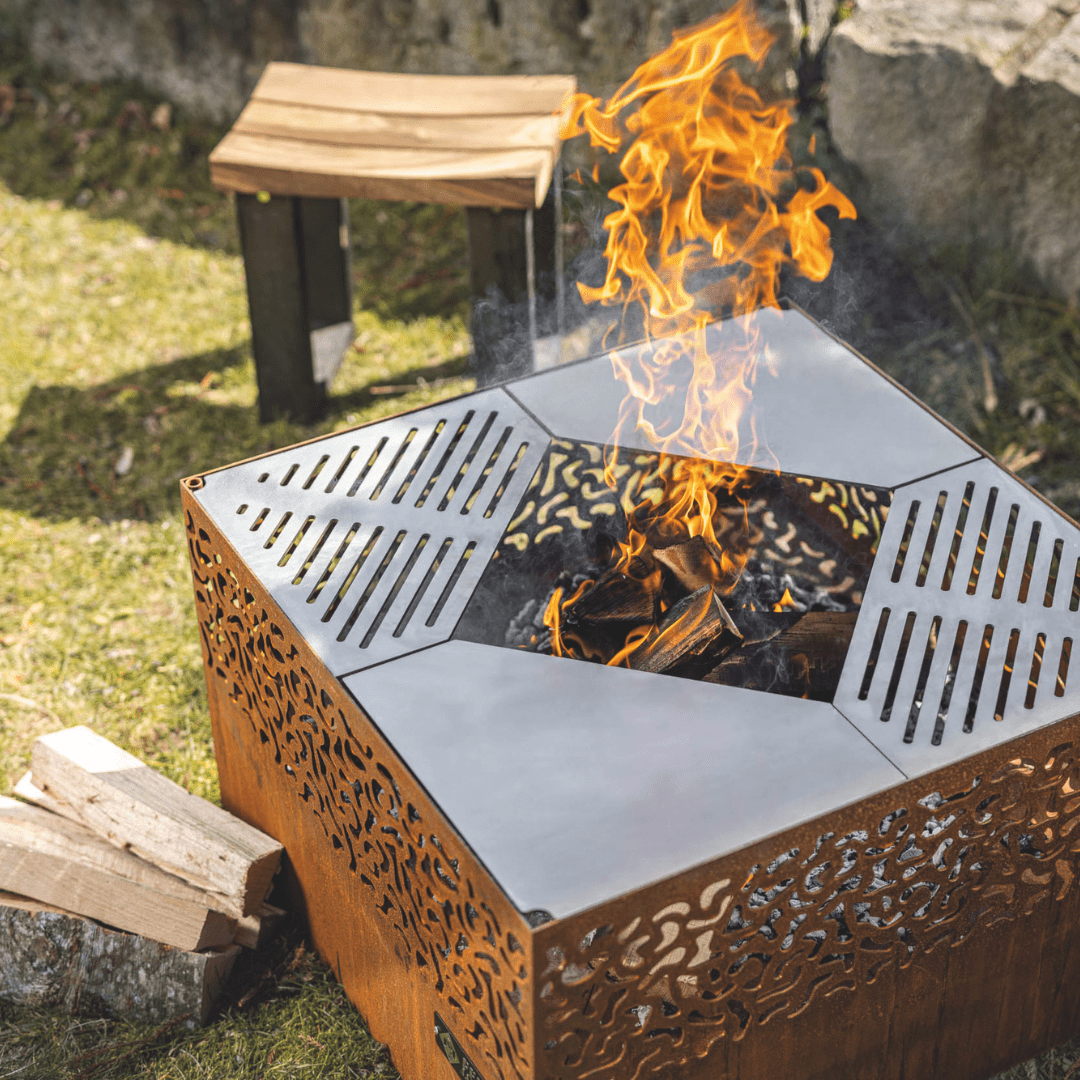 Feuerschale Feu du Jardin CARRE 750 rost - kitchen - more.ch