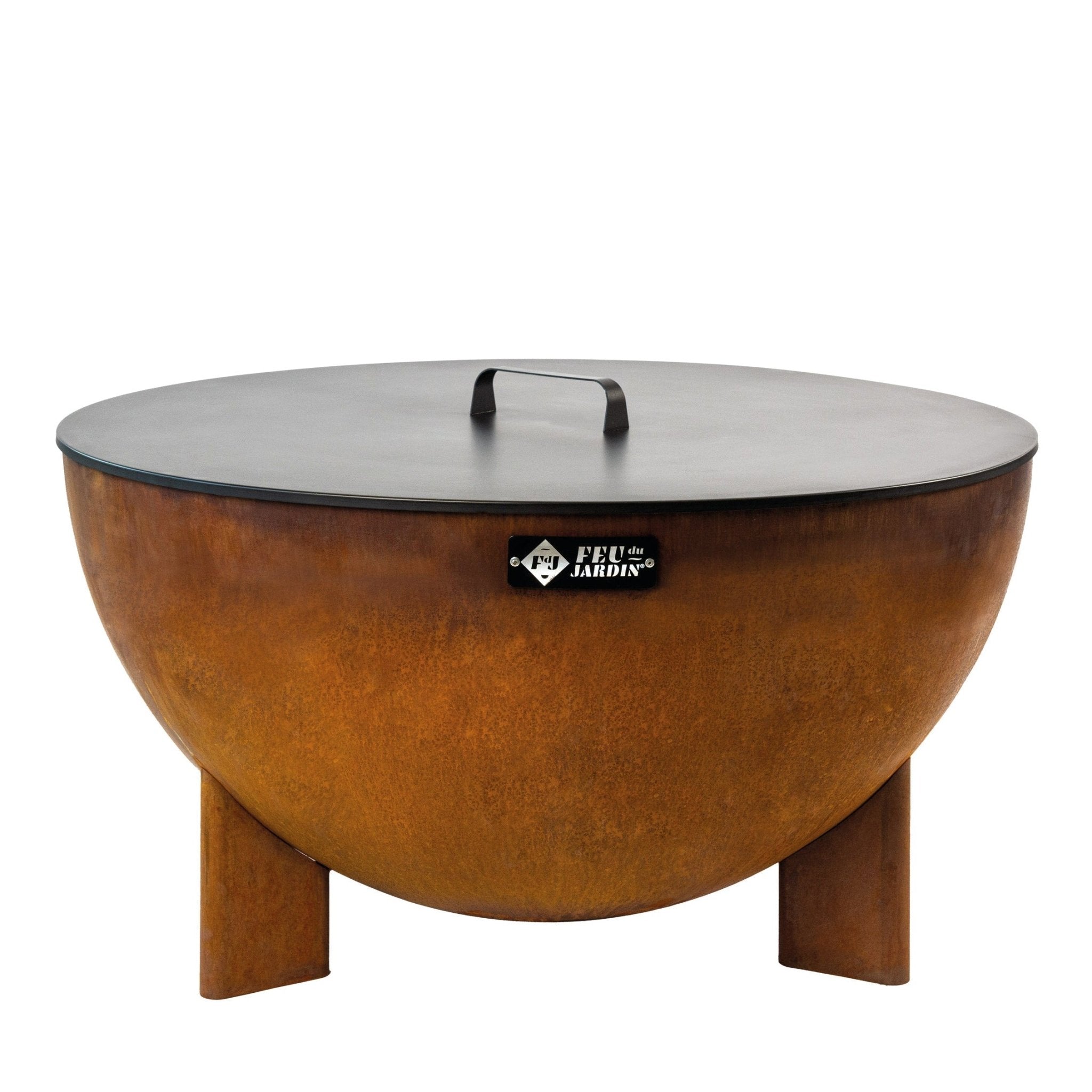 Feuerschale Metalldeckel schwarz | Modell Tria - kitchen - more.ch