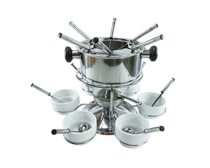 Fleischfondue - Set mit Gabeln und Saucenschüsseln von rotel - kitchen - more.ch