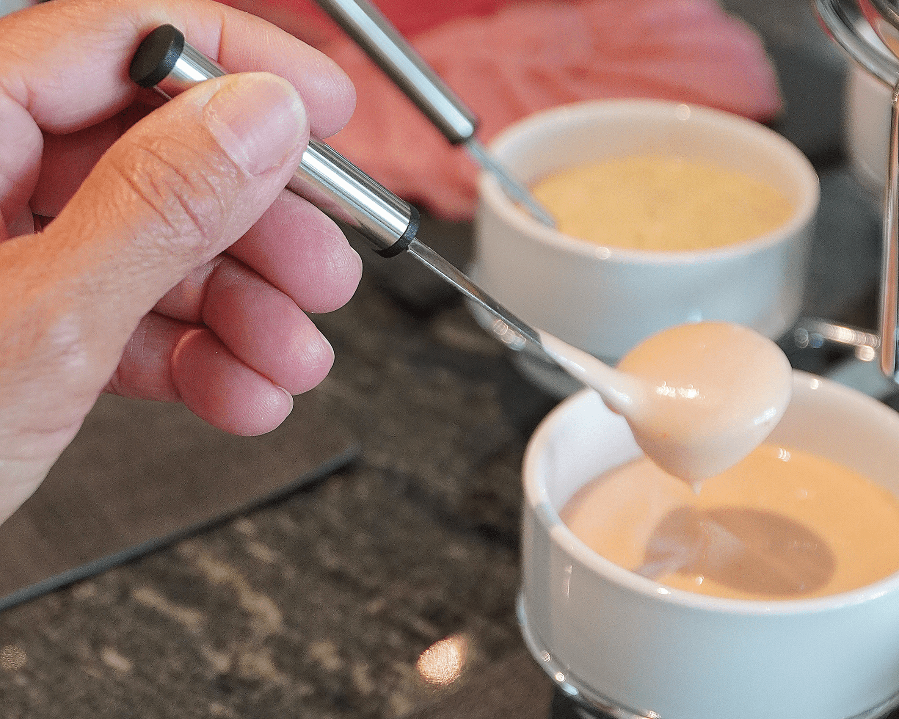 Fleischfondue - Set mit Gabeln und Saucenschüsseln von rotel - kitchen - more.ch