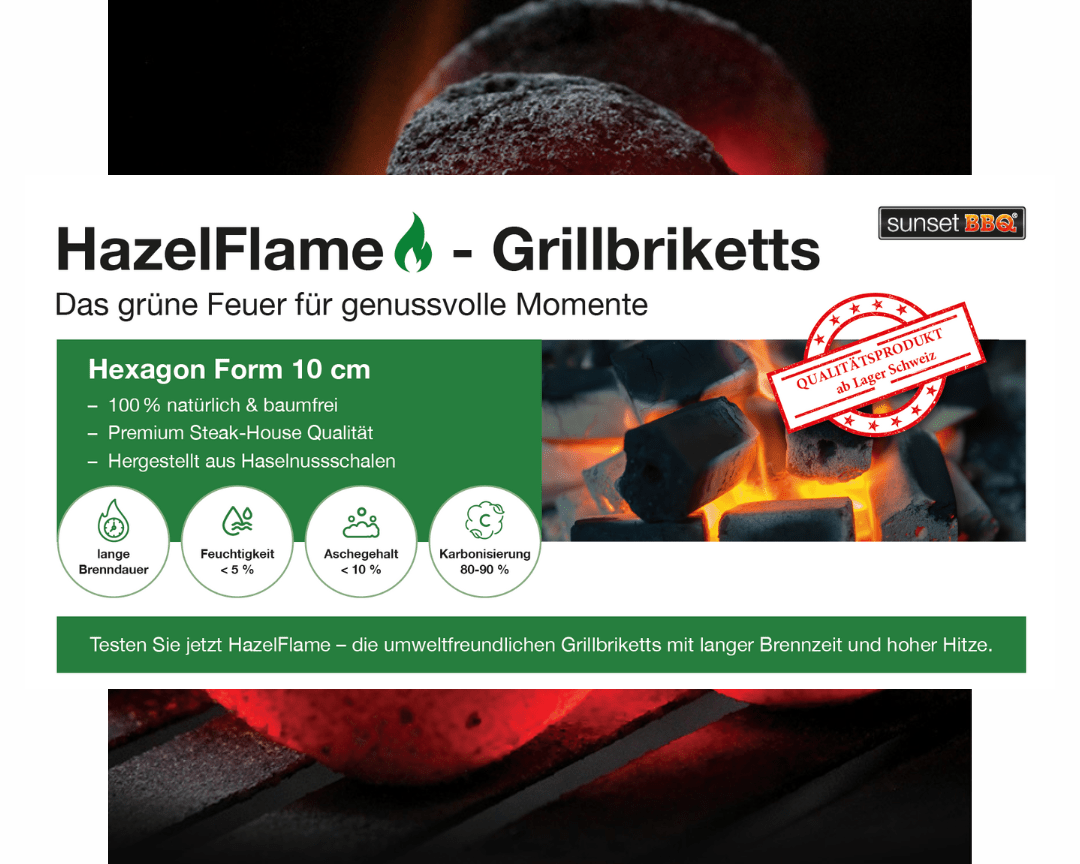 HazelFlame Grillbriketts - Brikett Form 5cm lang/5 cm Ø - kitchen - more.ch