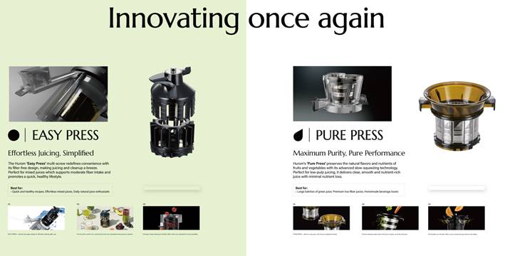 HUROM Slow Juicer H70 - ST White - kitchen - more.ch