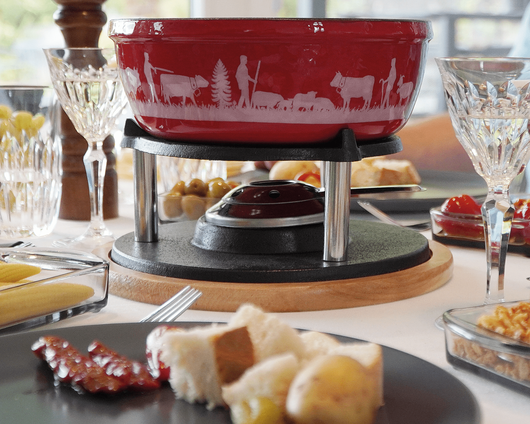 Käsefondue - Set mit 6 Fonduegabeln von rotel - kitchen - more.ch