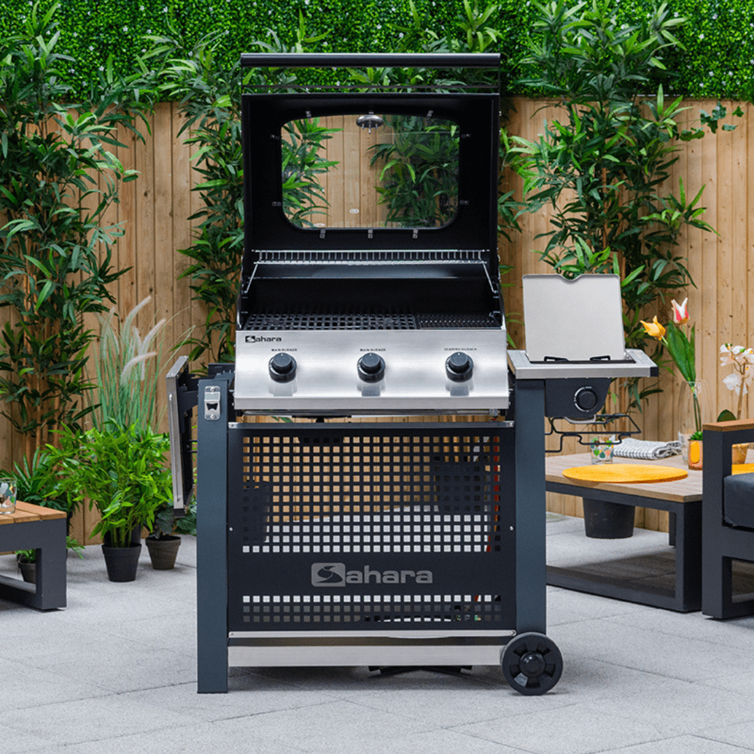 Sahara S375 Gasgrill BBQ mit 4 Brennern und Seitenkocher - kitchen - more.ch