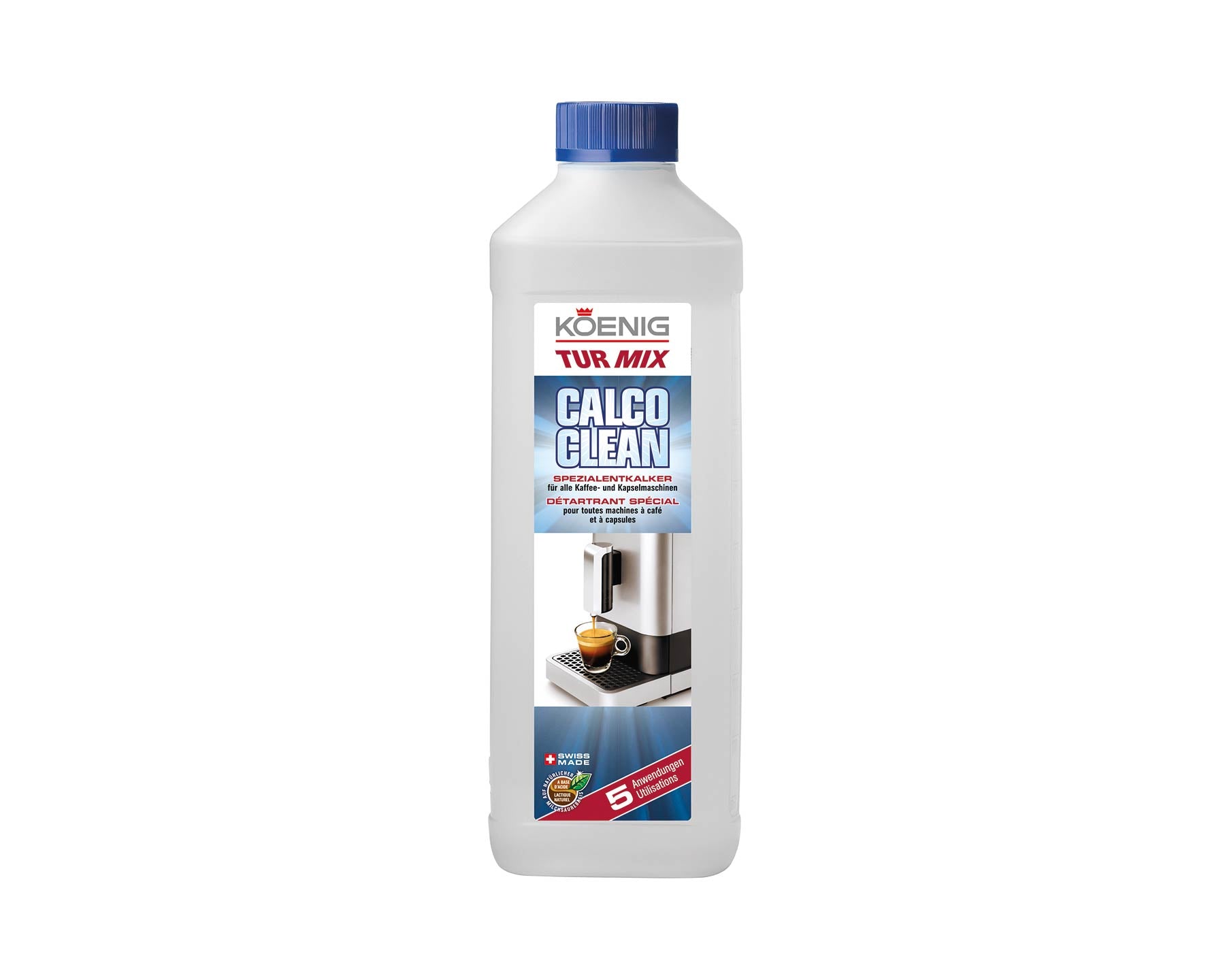 Entkalker für alle Kaffeevollautomaten, Calco Clean, 500 ml - kitchen-more.ch, swiss made, kostenloser Versand