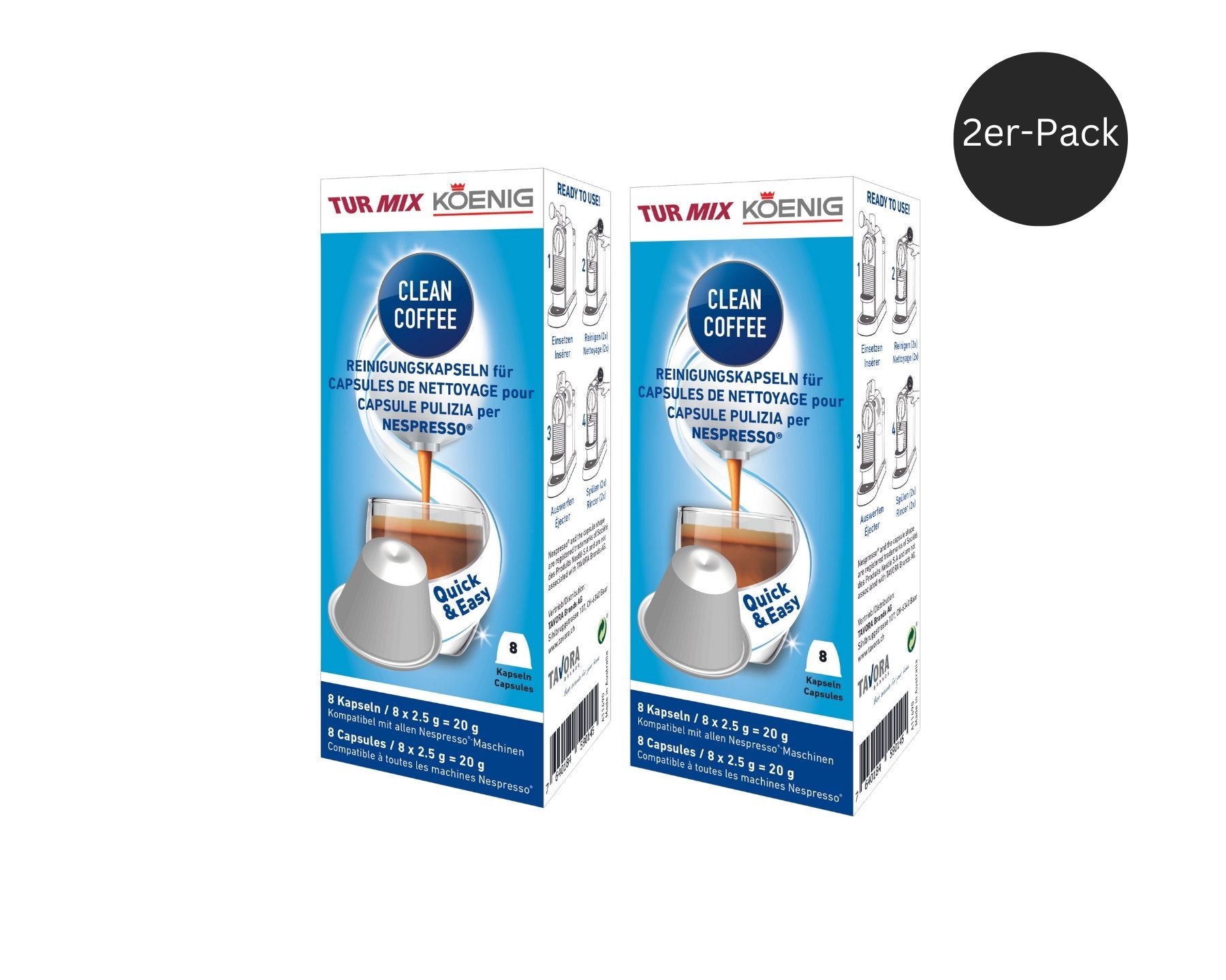Clean Coffee, Reinigungskapseln für Nespresso Maschinen - kitchen-more.ch, kostenloser Versand in der ganzen Schweiz