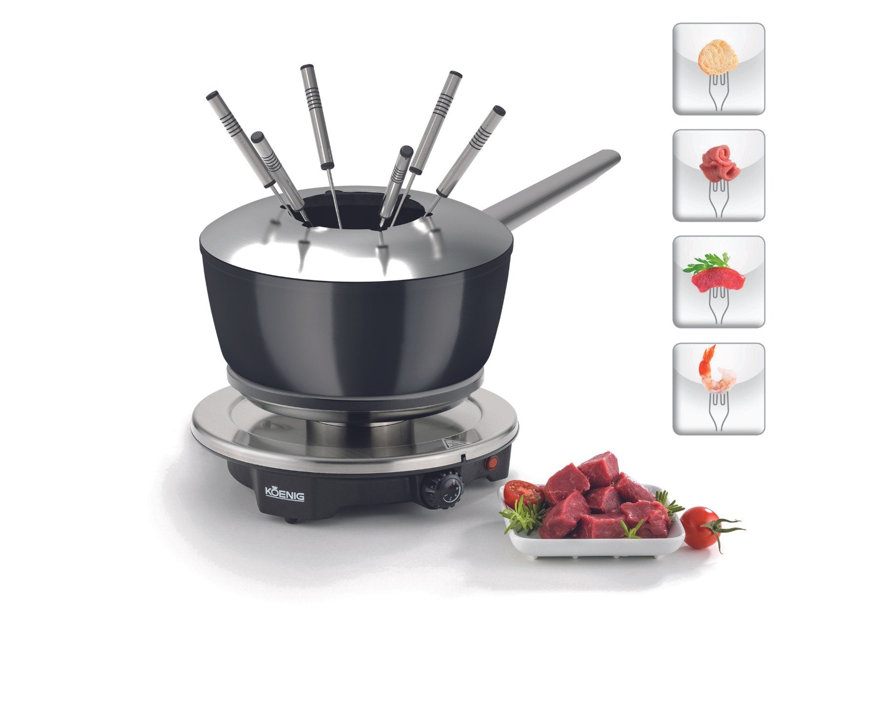 KOENIG Fondue-Set One for All - kitchen-more.ch, kostenloser Versand in der ganzen Schweiz