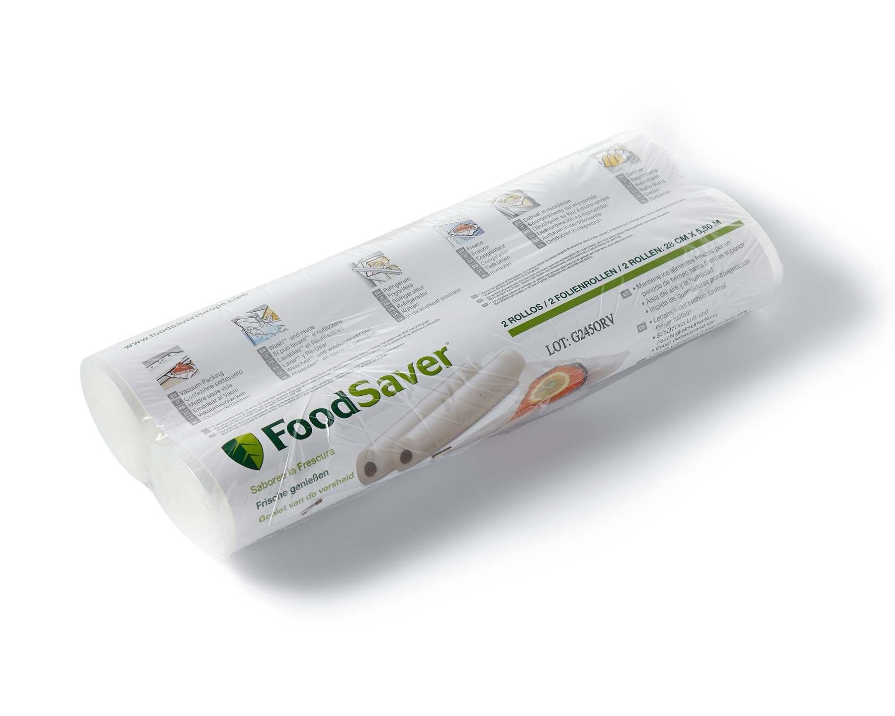 FoodSaver Vakuumierrollen 28cm x 5.5m - kitchen-more.ch, kostenloser Versand in der ganzen Schweiz
