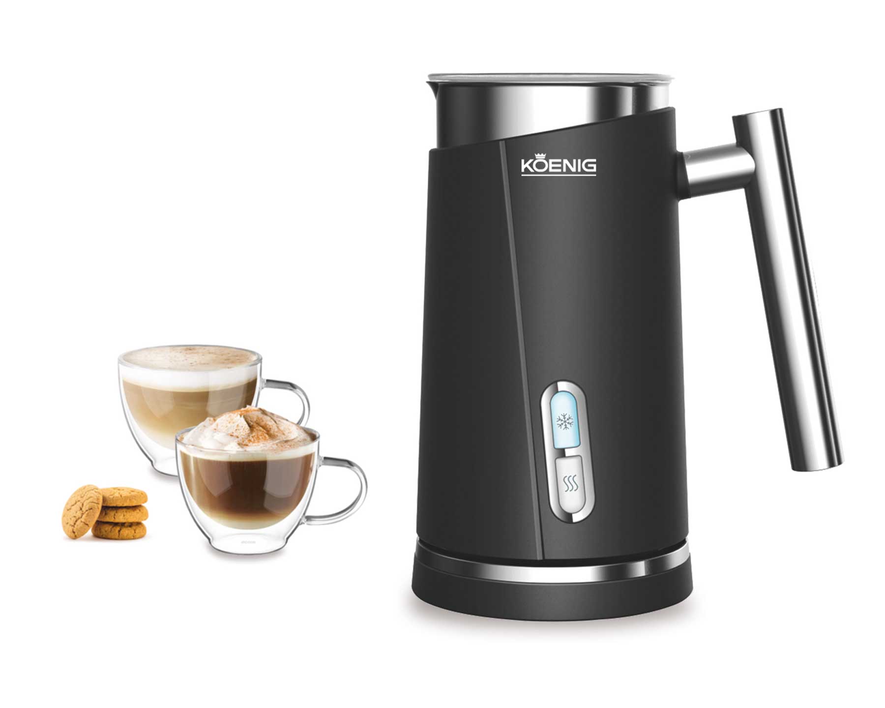 Milchschäumer schwarz - kitchen-more.ch