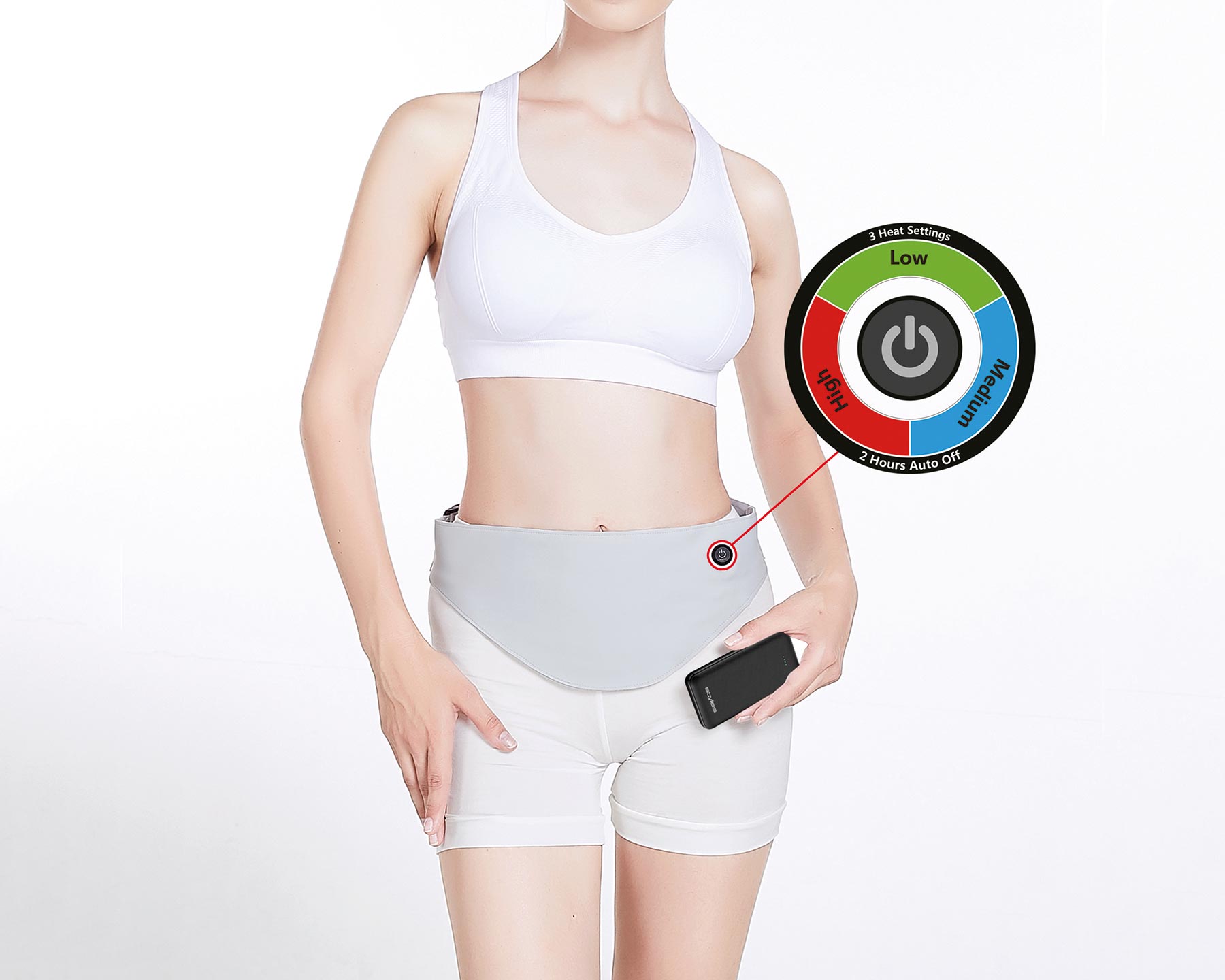 Stylies, Wärmegürtel für den Bauch mit Akku - kitchen-more.ch, kostenloser Versand in der ganzen Schweiz