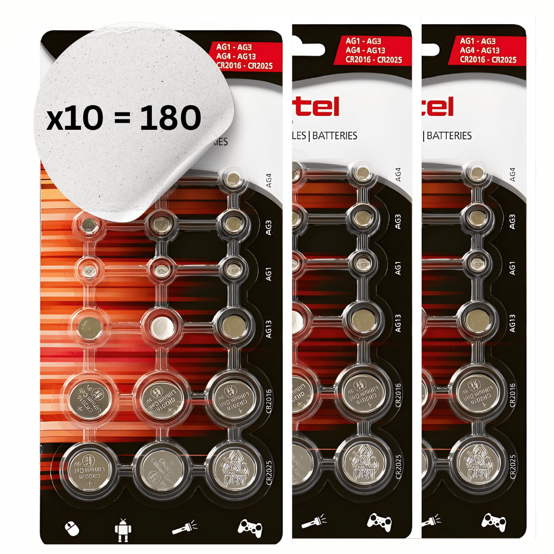 180 Stück ROTEL Knopfzellen Batterie - Set AG & CR - kitchen - more.ch