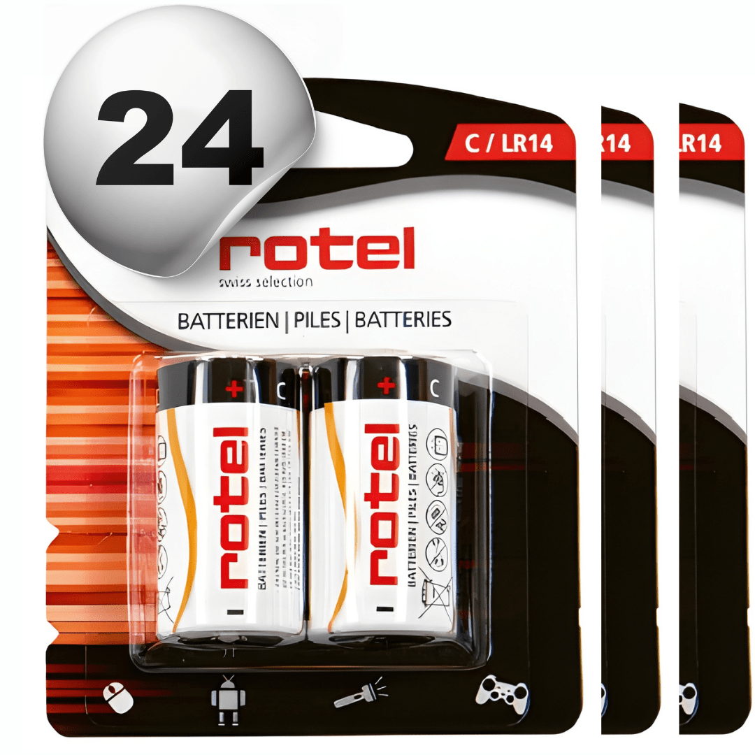 24 Stück ROTEL Alkaline Batterien C / LR14 - kitchen - more.ch