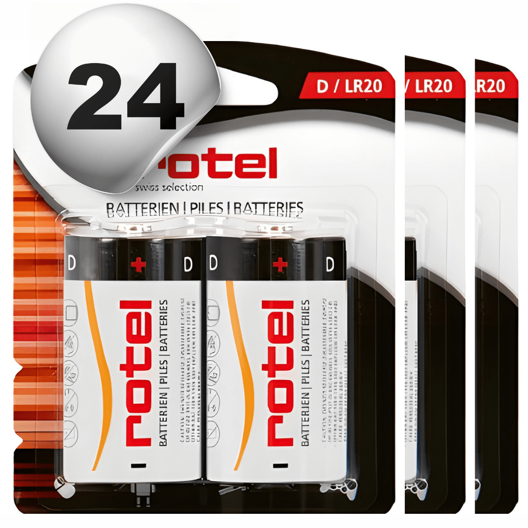 24 Stück ROTEL Alkaline Batterien D / LR20 - kitchen - more.ch