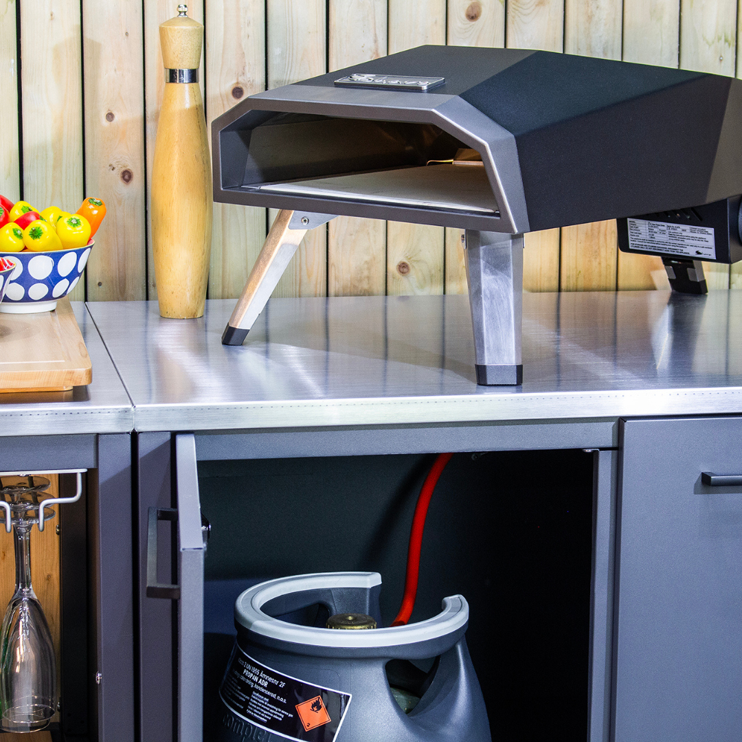 Outdoor Küche Modul Standard mit Edelstahl-Arbeitsplatte livestyle