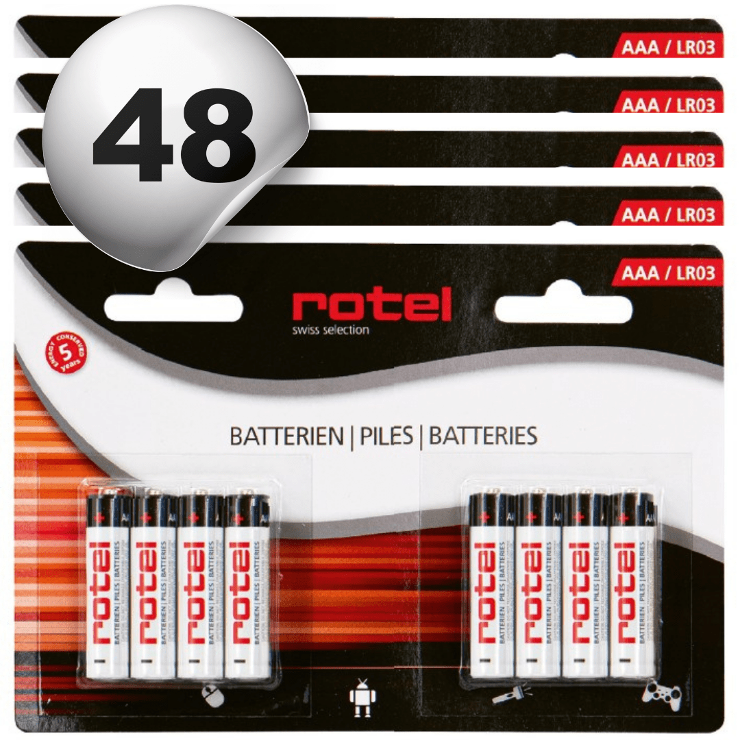 48 Stück ROTEL Alkaline Batterien AAA LR3 - kitchen - more.ch