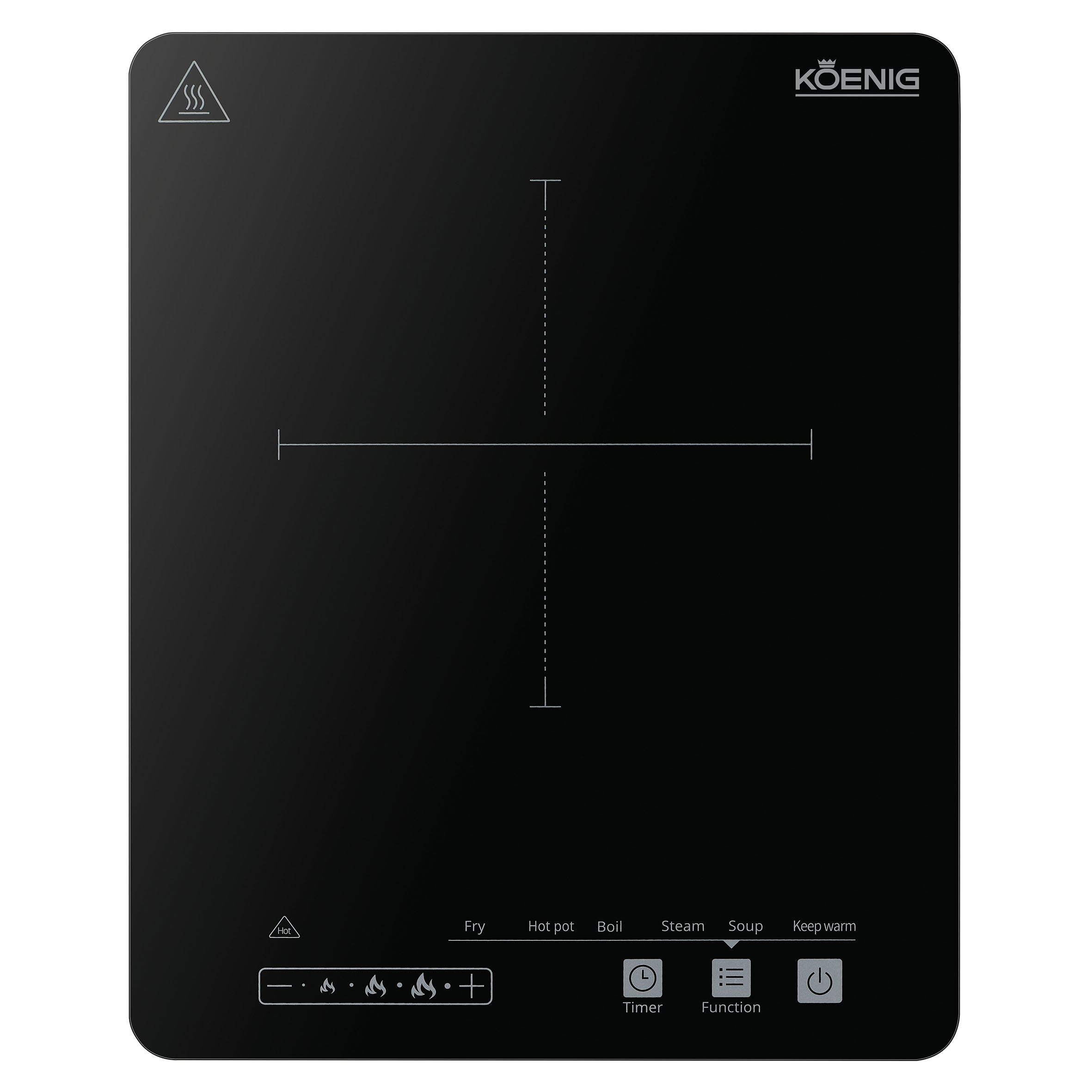 Die Induktionskochplatte Slim von KOENIG ist die ideale Lösung für alle, die platzsparend, flexibel und effizient kochen möchten.