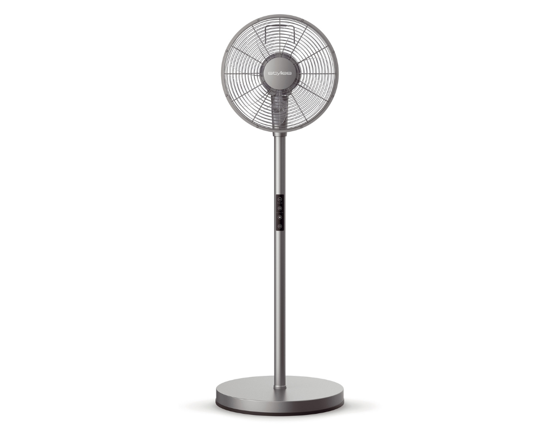 Stylies Notos Standventilator Grau – Leiser Ventilator