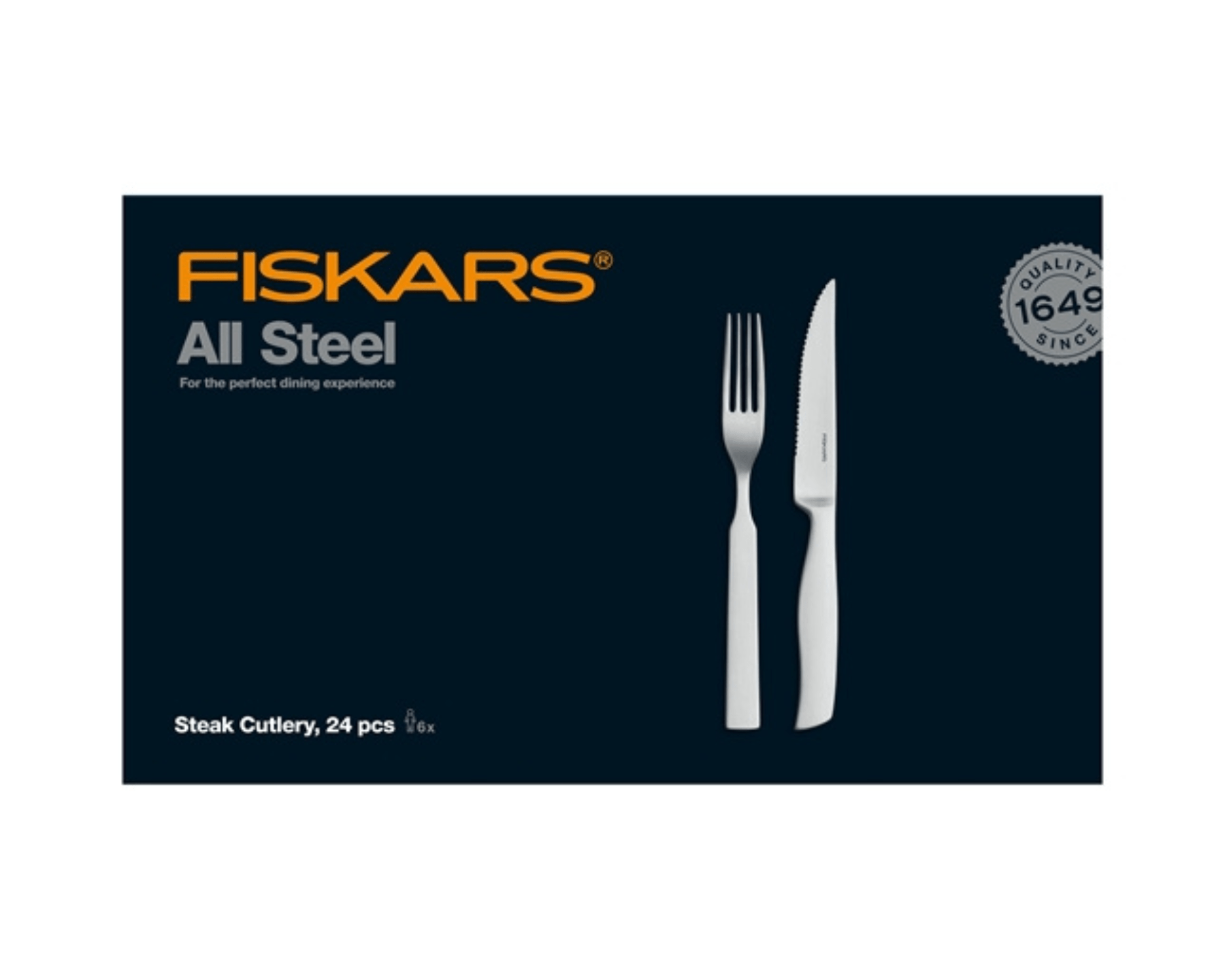 All Steel Steak Besteckset, 24 - teilig von Fiskars - kitchen - more.ch