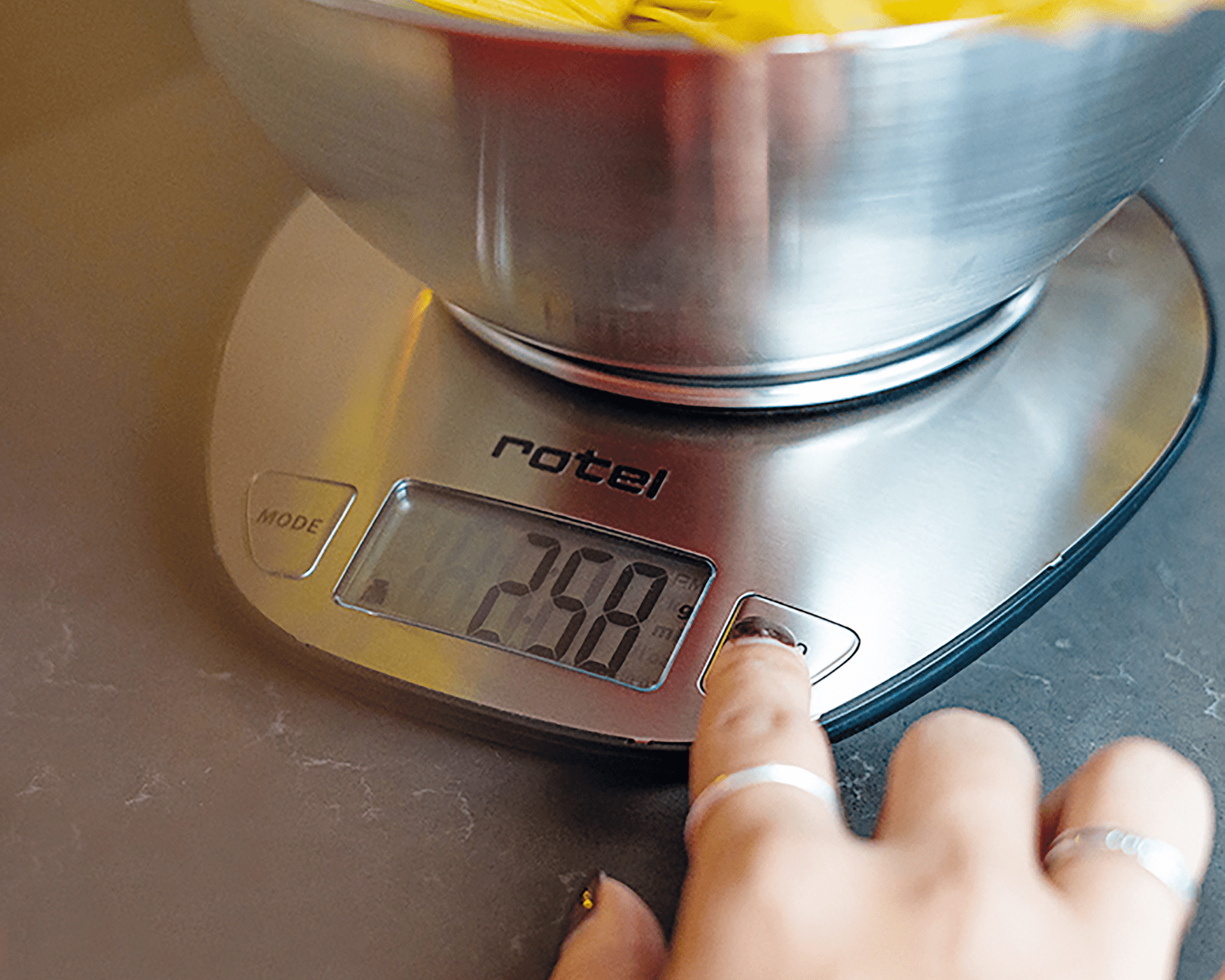 rotel Küchenwaage Edelstahl (bis 5 kg)