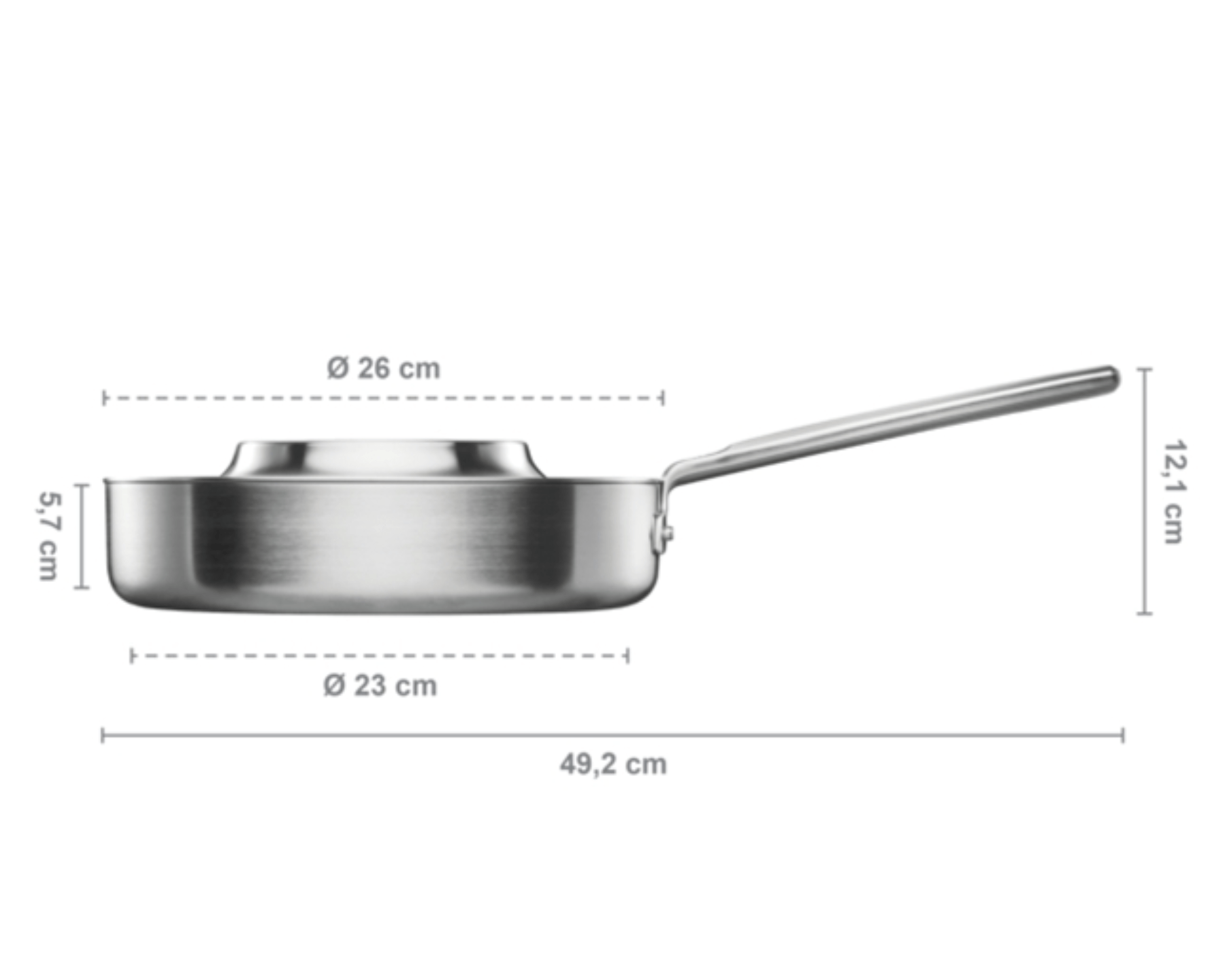 Norden Stahl - Sautierpfanne 26cm von Fiskars - kitchen - more.ch