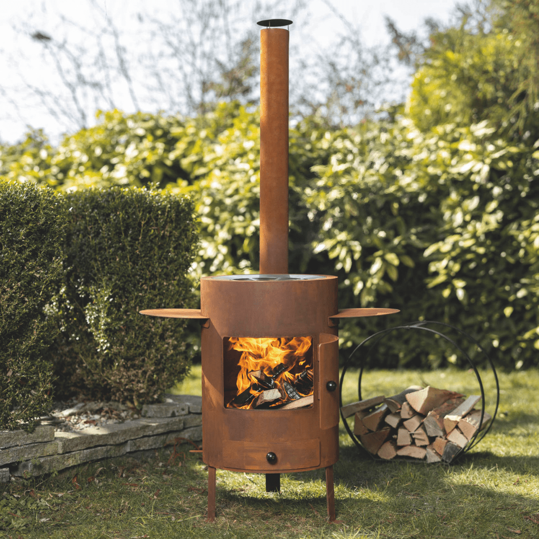 Outdoor - und Fondue - Ofen DELUXE rost - kitchen - more.ch