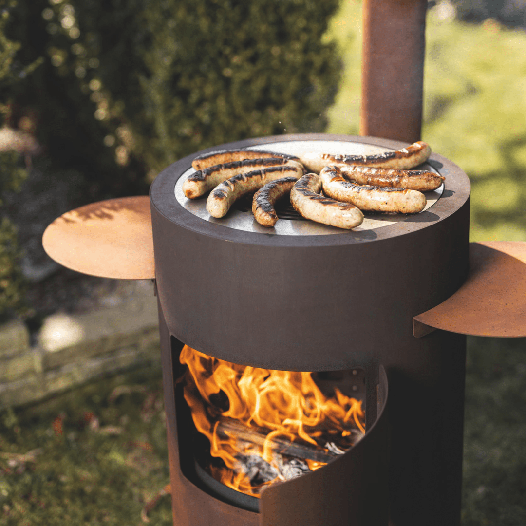 Outdoor - und Fondue - Ofen DELUXE rost - kitchen - more.ch