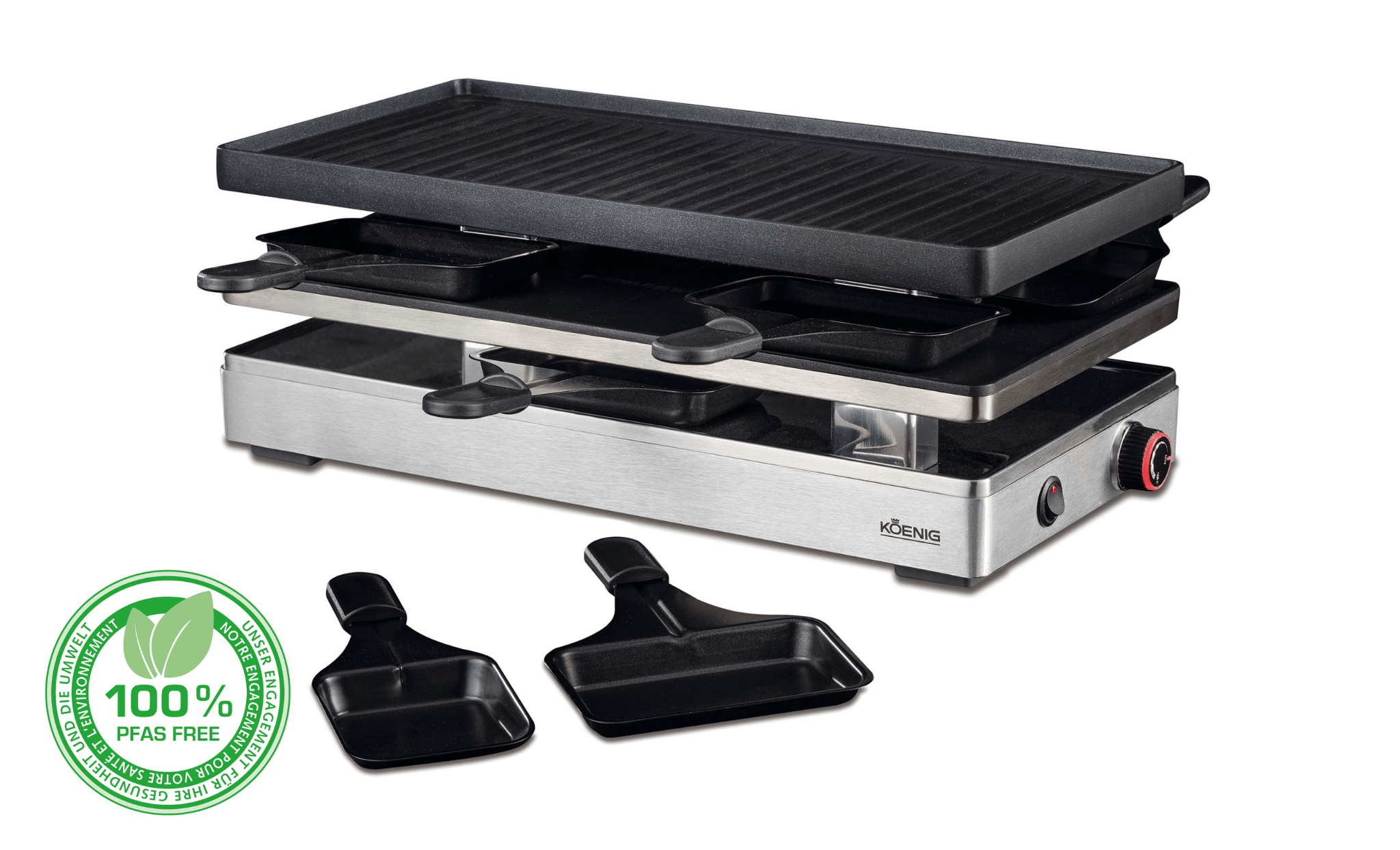 Pizza Raclette - Grill 4in1 von KOENIG - kitchen - more.ch