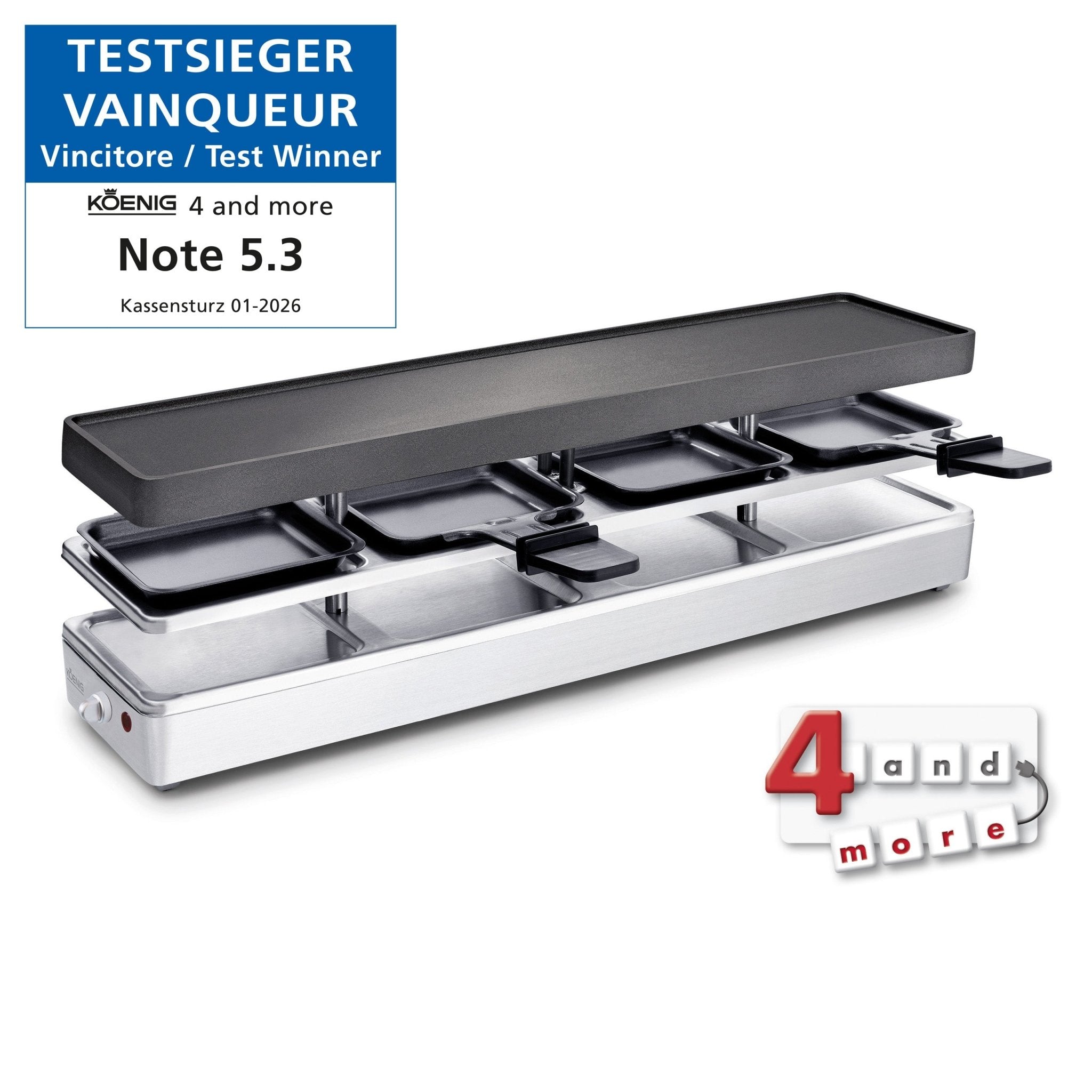 Raclette - Grill 4 and more von KOENIG - kitchen - more.ch