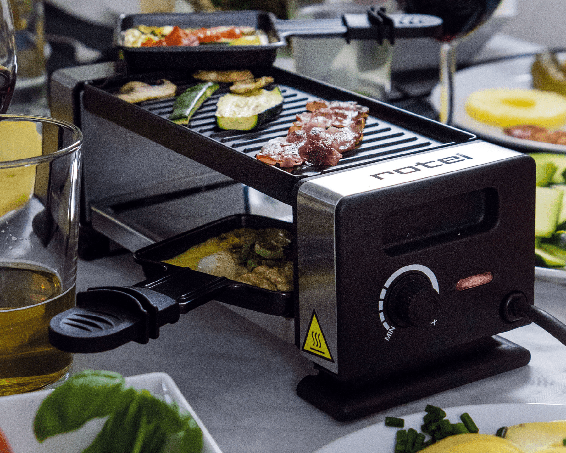 Raclette / Tischgrill «Duo» von rotel - kitchen - more.ch