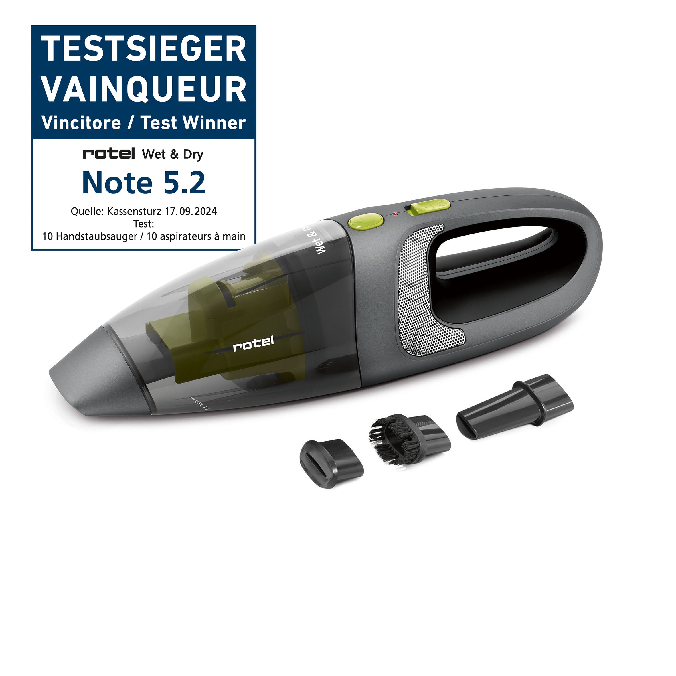ROTEL Kabelloser Handstaubsauger Wet & Dry - kitchen - more.ch