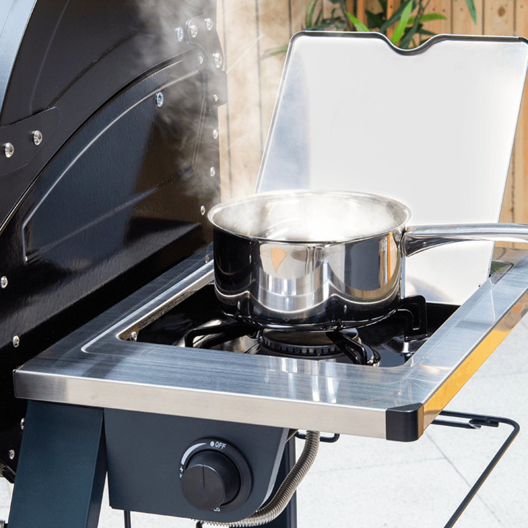 Sahara S375 Gasgrill BBQ mit 4 Brennern und Seitenkocher - kitchen - more.ch