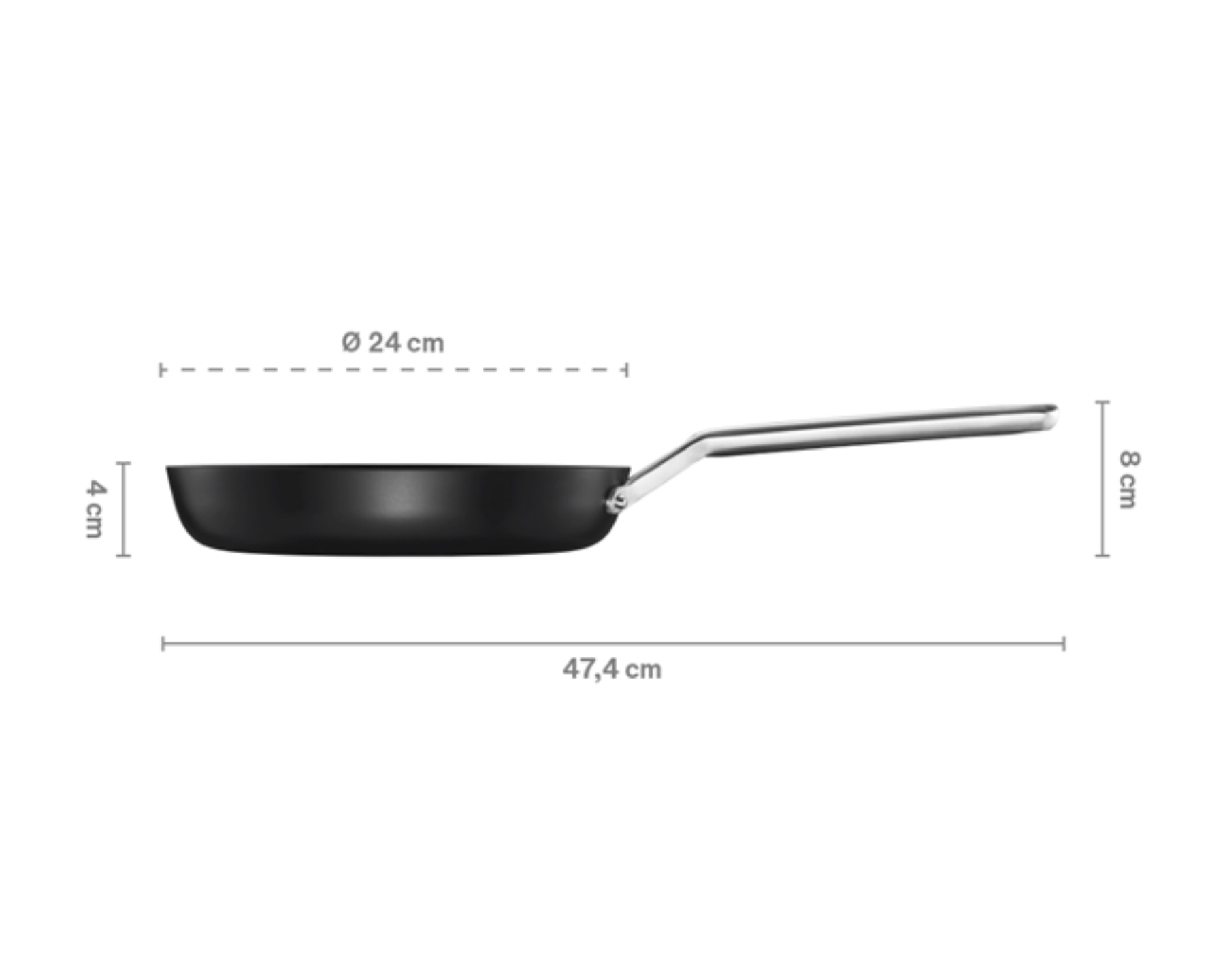 Taiten Bratpfanne 24cm, Optiheat von Fiskars - kitchen - more.ch