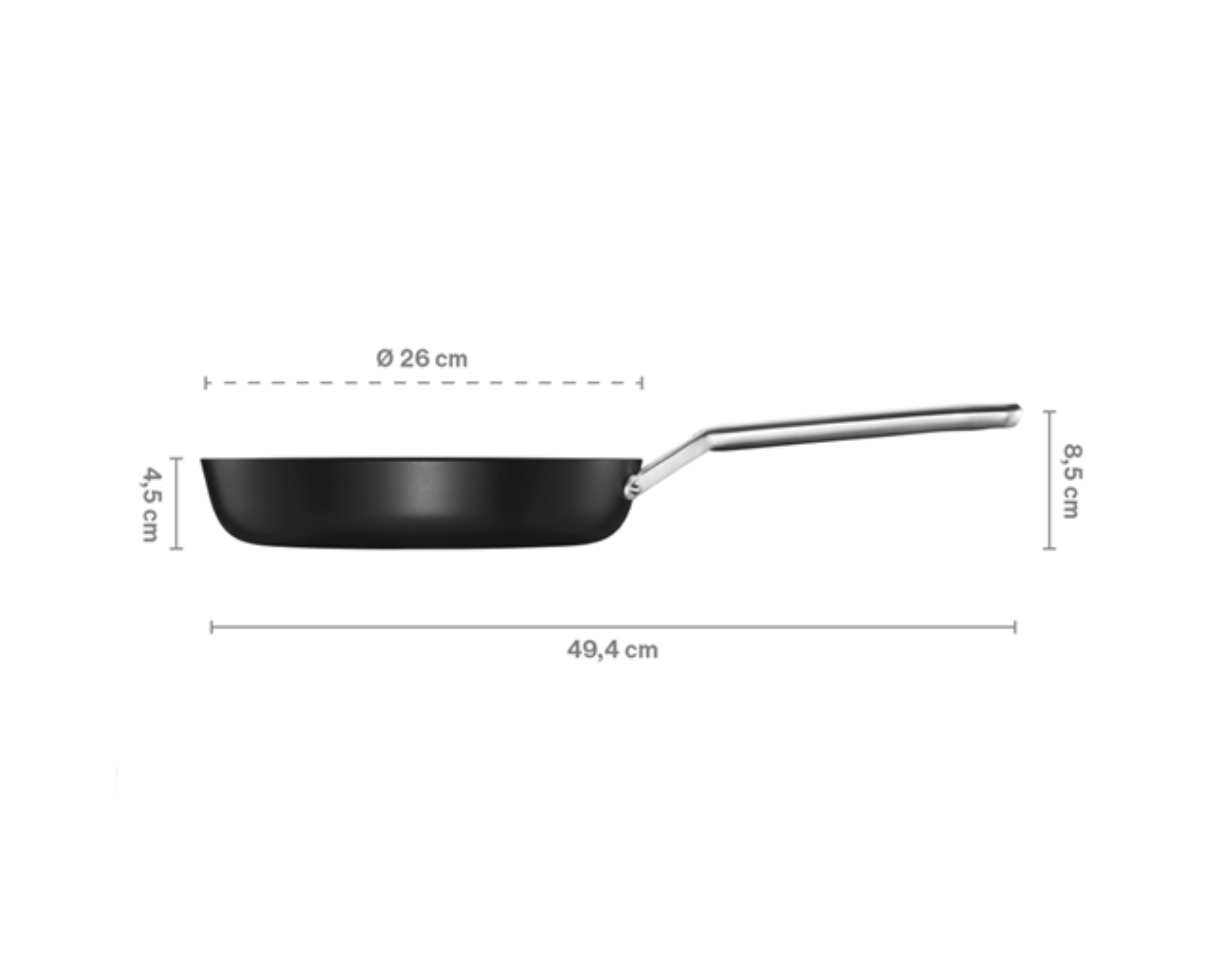 Taiten Bratpfanne 26cm, Optiheat von Fiskars - kitchen - more.ch