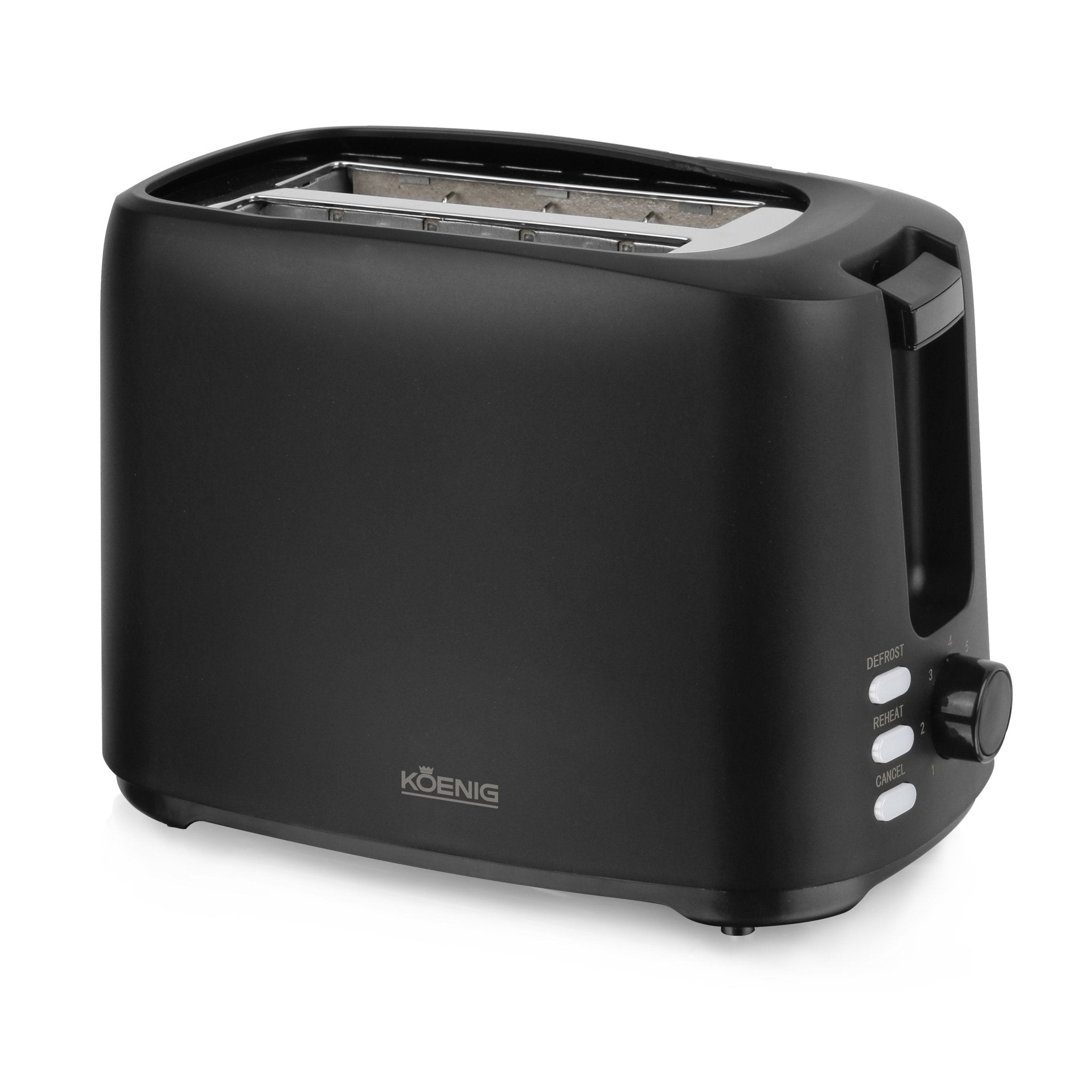 KOENIG Eco Line Toaster – nachhaltiger Toaster mit Gehäuse aus 50 % recyceltem Kunststoff, BPA-frei, zwei grossen Toastschlitzen und stufenloser Bräunungsregelung. Kostenloser Versand in der Schweiz. www.kitchen-more.ch