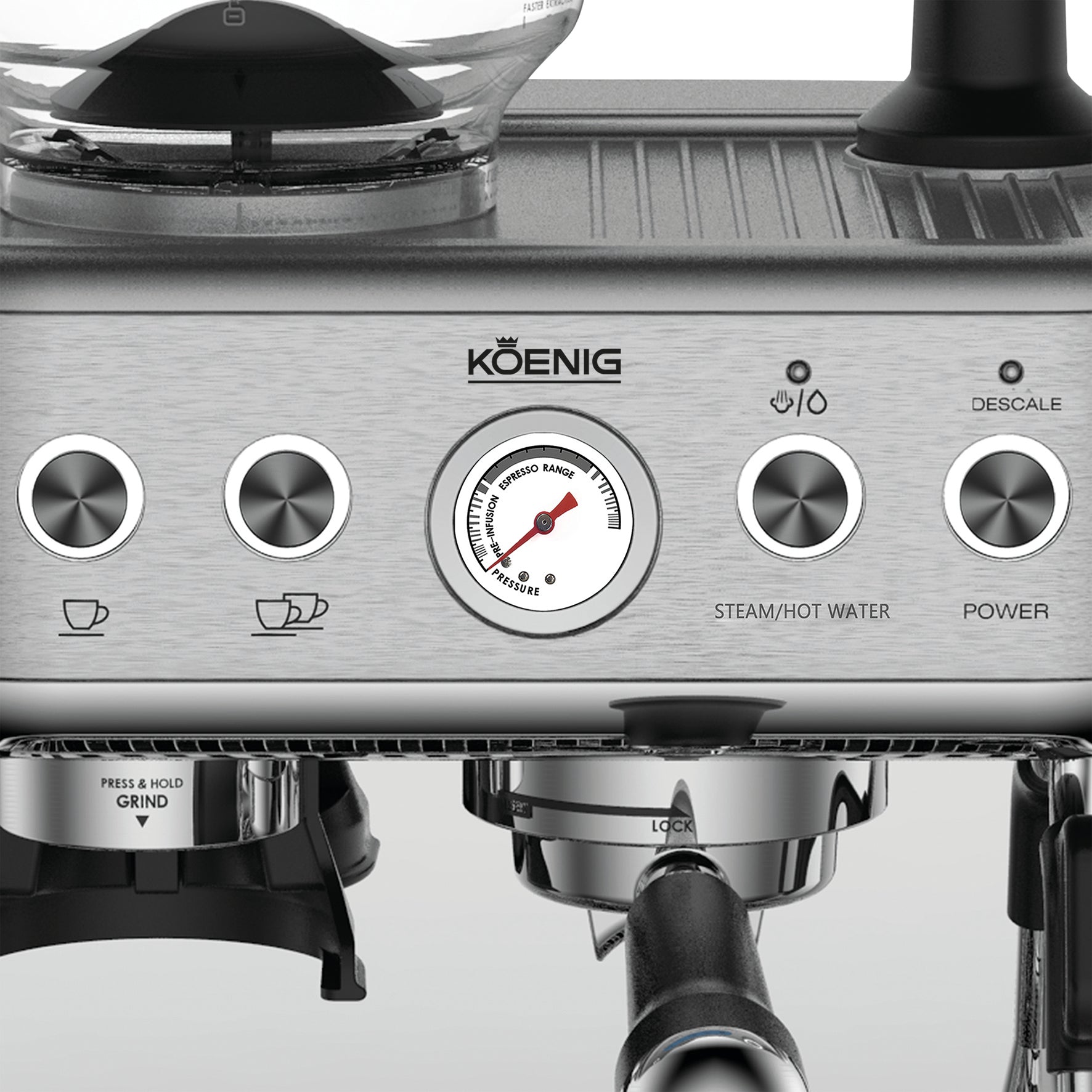 Espressomaschine mit Mahlwerk Baressa - kitchen-more.ch