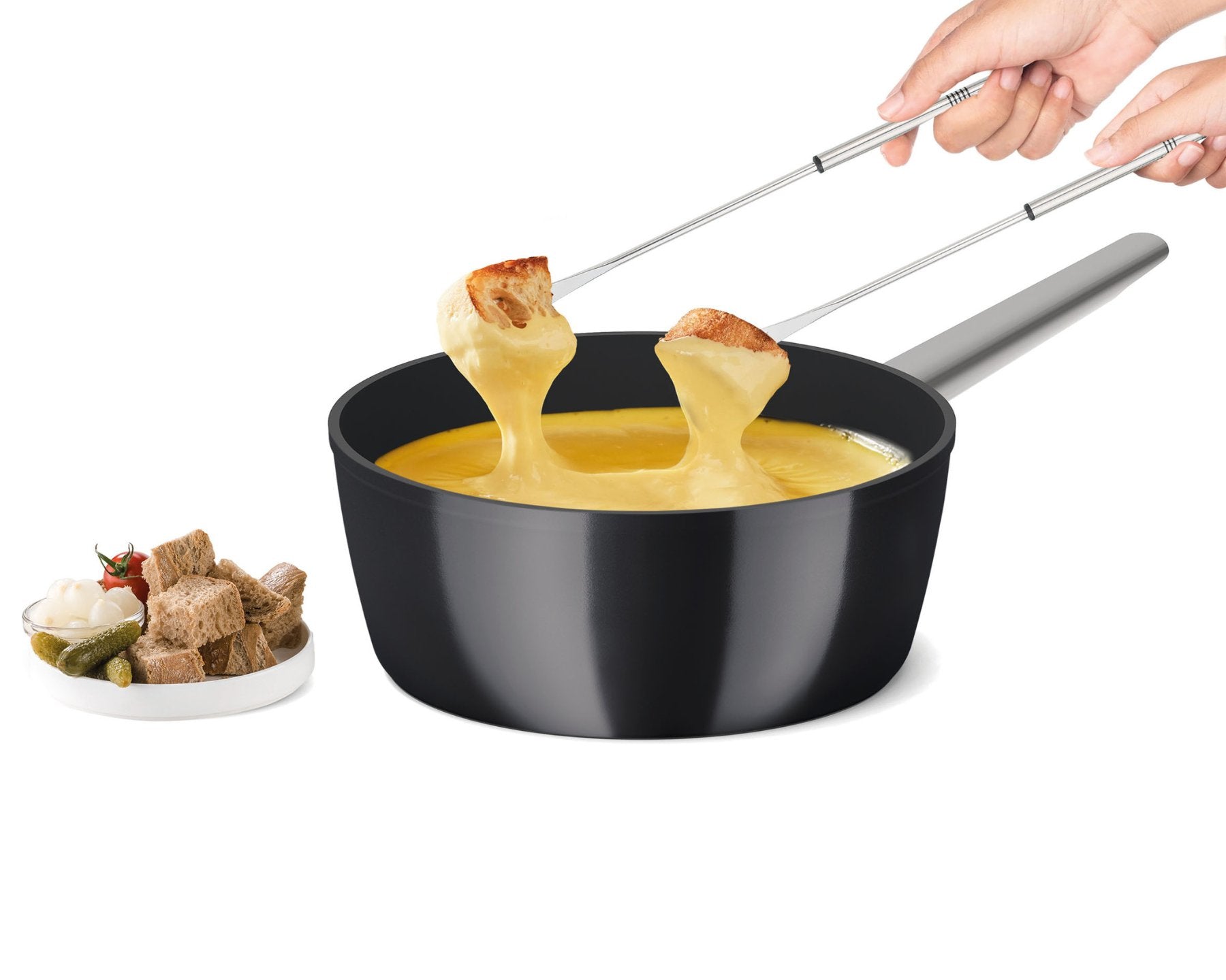 Service à fondue au fromage KOENIG, électrique, caquelon pour