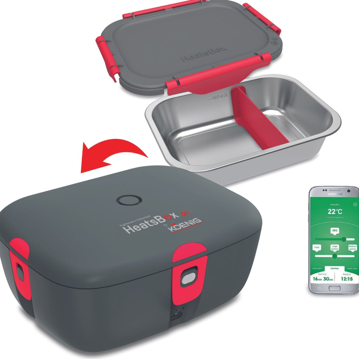 KOENIG HeatsBox Style, the heatable lunch box for on the go