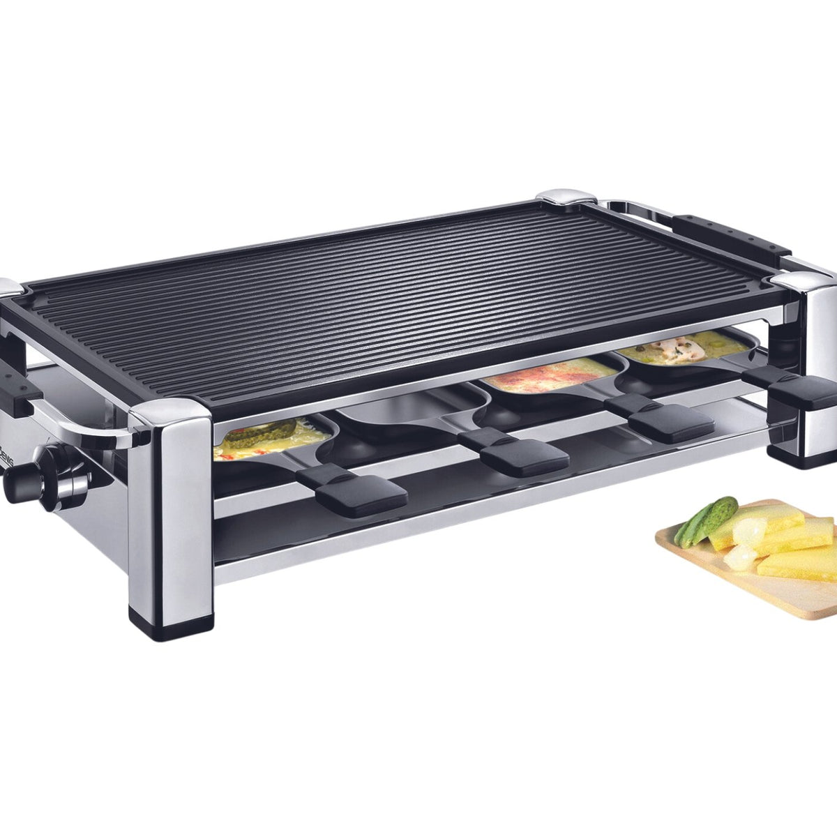 KOENIG raclette grill, 8 pieces, 8 non-stick coated pans
